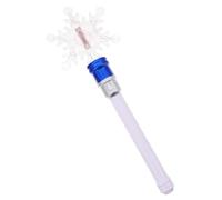 MOLUCKFU Rotating Snowflake Light Up Wand for Party Concerts Blue Fairy Stick with Bright Colors Lightweight Portable Magical Prop for Princess Role Play and Event Atmosphere Enhancer