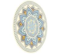 MOLUCKFU Round Table Mandala Sticker Self-Adhesive Dining Table Decal Protective Film High Temperature Resistant Easy Clean Surface Protector for Round