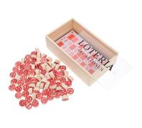 MOLUCKFU Russian Lotto Game for Family Parties Portable Intellectual Chessboard with Bingo Number Cards and Fun Educational Board Game to Enhance Logical Thinking and Number Recognition