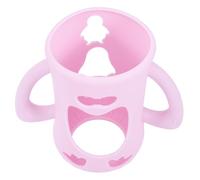 MOLUCKFU Silicone Bottle Cover for Glass Bottles Anti-Slip Wear Resistant Protective Sleeve Easy to Use Pink Accessory Safe Grip