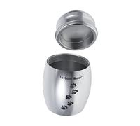 MOLUCKFU Silver Pet Cremation Urn for Dog Ashes Small Fine Cinerary Casket Memorial Keepsake Tank for Home Display and Lasting Memory