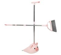 MOLUCKFU Small Housekeeping Cleaning Tool for Lightweight Broom and Dustpan with Soft Bristles Compact Indoor Sweeping Kit for Pretend Play and Easy Storage Bright Color Design