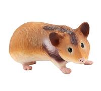 MOLUCKFU Small Plastic Guinea Pig Figurine Decorative Model for Desktop and Garden Realistic Squatting Pose for Cognitive Play and Home Micro Landscape High-grade Material Animal Decor