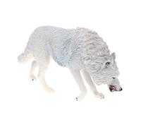 MOLUCKFU Small Realistic North American Brown Wolf Model Figurine for Educational Animal for Cognitive Learning Home and Garden Decoration Detailed Wildlife Ornament