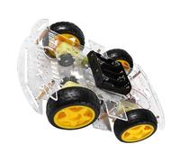 MOLUCKFU Smart Auto Chassis Kit with Dc Gear Motors for Robot Building Velocimetry Code Disc for Speed Measurement Obstacle Avoidance and Tracing Compatible Easy Assembly Robot Educational