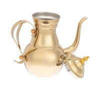 MOLUCKFU Stainless Steel Court Pot Filter for Coffee Brew Decorative Household Pot for Dining Long Narrow Spout