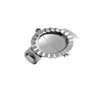 MOLUCKFU Stainless Steel Dumpling Maker Large Ravioli Mold Press for Home Kitchen Empanada Dough Cutter Mould with Crimped Sealing Design Easy to Clean and Use