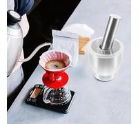 MOLUCKFU Stainless Steel Garlic Grinding Bowl with Ergonomic Pestle for Home Use Pestle Grinder for Medicine Supplements and Spices Smooth Polished Surface Small