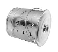 MOLUCKFU Stainless Steel Money Burning Barrel Incinerator Small Thickened Silver Burn Paper Bucket Home Use Traditional Metal Burn Barrel for Sacrificial Offerings and Funeral Ceremonies