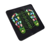 MOLUCKFU Stone Reflexology Foot Massage Mat for Acupressure Relaxation Portable Rock Mat for Feet for Home Travel and Outdoor Use Promotes Circulation and Alleviates Fatigue