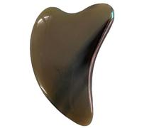 MOLUCKFU Thick Buffalo Horn Guasha Board Face Neck Massager Scraping Tool for Circulation Boost and Muscle Relaxation Multi-Function Massage Accessory for Home and Travel Use