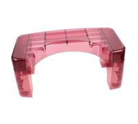 MOLUCKFU Transparent Plastic Toilet Step Stool for Adults Lightweight Portable Poop Stool for Bathroom for Potty Training Suitable for Home and Public Restrooms Easy to Clean