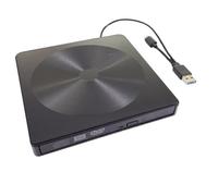 MOLUCKFU Ultra-thin Typec External Dvd Drive Multifunctional USB Optical Disc Reader Writer for Laptop Desktop Shockproof Low Noise Portable CD Dvd Burner No Driver Needed