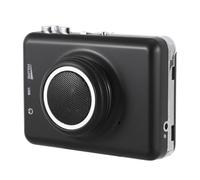 MOLUCKFU USB Cassette to Converter Portable Audio Music Player with Detachable Speaker Digital Converter for Playing and Transferring Old Tapes Computer Music Devices Black