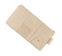 MOLUCKFU Vehicle Organizer Driver Visors Organizers Holder Tidy Trunk Accessories Protector Shade for Organiser Storage Beige