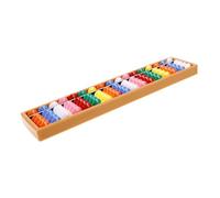 MOLUCKFU Vintage Style Chinese Abacus Counting Tool for Kindergarten Math Learning Cognitive Development Educational
