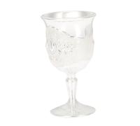 MOLUCKFU Vintage Zinc Alloy Wine Goblet for Party with Engraved Flower Design Retro Elegant Whiskey Cup for Ktv Bars Home Gatherings Food-Grade Reusable and Unbreakable
