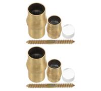 MOLUCKFU Walking Cane Anti-Slip Joint Set Brass Replacement Tips 2 Sets Ordinary Elderly Cane Repair Parts Mobility Aid Accessories for Walking Sticks