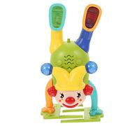 MOLUCKFU Wear Resistant Compact Clown Shaped Music with Light Effects Portable Interactive Childrens for Boys and Safe Smooth Edges Fun Circus Gift to Encourage Play and Parent Bonding