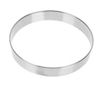 MOLUCKFU Wear-Resistant Stainless Steel Pizza Ring for Kitchen Pancake Baking Pastry Accessory Preventing Ingredient Spills Lightweight and Practical Cooking Tool