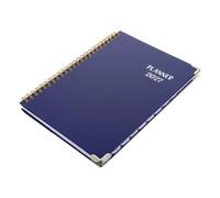 MOLUCKFU Weekly Planner Notebook 2027 with Reinforced Cover and Metal Corners, Lightweight and Portable Daily Agenda Book for College and Office Use, Goal Setting Organizer with Copper