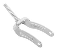 MOLUCKFU Wheelchair Front Wheel Fork Bracket with Bearings, Steel Front Fork Assembly for Manual and Electric Wheelchairs, Transport Chair Caster Replacement Accessory, Silver