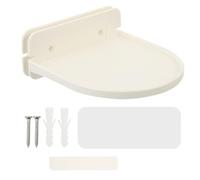 MOLUCKFU White Smart Speaker Wall Mount Bracket Loudspeaker Holder Compatible with Google Nest Wifi and Hub Easy Installation with Two Screws for Desk Wall Use