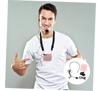 MOLUCKFU Wireless Voice Amplifier Portable Sound Amplifier with Strap Multi-interface Support for Disk Phone Card Reader Computer Playback and Recording Rose Gold Upgrade