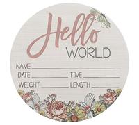 MOLUCKFU Wooden Birth Announcement Sign for Newborns Name Photo Prop for Hospital Nursery Smooth Finish for Capturing Precious Moments