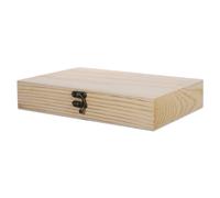 MOLUCKFU Wooden Cigar Box Small Portable Cigar Storage Holder with Flip Lid Retro Craft Storage Case for Travel and Tobacco Accessories