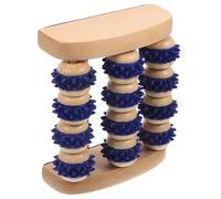 MOLUCKFU Wooden Foot Massage Roller Self-Massaging Tool for Leg Recovery Professional Acupoint Therapy for Relaxation and Pain Relief Suitable for Home Use