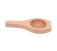 MOLUCKFU Wooden Moon Cake Mold for Baking Pastries DIY Kitchen Utensil Safe Food-Grade Material Easy Demoulding Concave Convex Texture for Cakes and Mooncakes Party Baking Supply