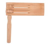 MOLUCKFU Wooden Spinning Ratchet Noise Maker Double Row Musical for Preschool Classroom Early Childhood Education Hand-eye Coordination Development Party Favor Sporting Events