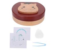 MOLUCKFU Wooden Tooth Keepsake Box with Personal Info Engraving Small Trinket Storage for First Teeth and Fetal Hair Zodiac Horse Design for Boys Memory Preservation