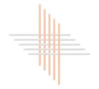 MOLUCKFU Zinc and Copper Anode Metal Strips for Fruit Battery Science Experiment for Educational Chemistry Physics Learning Lightweight and DIY Electroplating Accessory