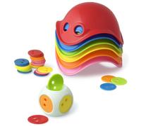 Moluk Bilibo Game Box, Baby Toy, 6 Assorted Mini, 36 Color Pixel chips, 1 Elastic Dice, 1 Pixel Pouch, Ideal for Toddler, Indoor, Outdoor Fun, Plastic Toys for Kids, Creative Fidget, 4+ years