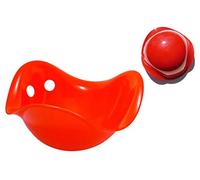 MOLUK Bilibo Plastic Toys for Kids, Toddler Skills Toy, Gift Baby Toy, Fidget Bowl, Hand-Eye Coordination, STEM Learning, Motor Skills, Travel-Friendly, Indoor, Outdoor Play, 2 Years, Red