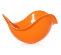 MOLUK Bilibo Midi Open-Ended Sensory Toy for Toddlers & Kids, Stack, Scoop & Explore Through Imaginative Play, Compact Swiss Design Toddler Toy for Home & Travel, Orange