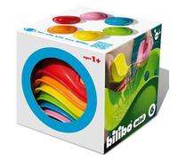 MOLUK Bilibo Mini Set (6 Pieces) | Stacking & Nesting Cups | Non-Toxic, BPA-Free HDPE Plastic | Sensory & Water Play Toy for Toddlers 1+