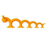 MOLUK OOGI Pilla Toy, STEM Learning Gift Idea, Silicone Animal Toy for Kids, Travel-Friendly, Non-Toxic, Enhances Hand-Eye Coordination, Caterpillar Toy, Indoor, Outdoor, Bath Time Fun, Orange