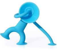 MOLUK Oogi Stretchy Silicone Character Toy for Toddlers & Kids, Flexible Suction Action Figure for Open-Ended Imaginative Play, BPA-Free Swiss Design Toy Encouraging Creativity, Blue