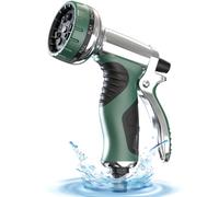 Molv qiang - xinhejin Hose Pipe Spray Gun, Metal Brass-Zinc, 9-Pattern Garden Nozzle for Watering Plants, Cars & Pets