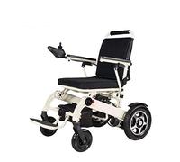 MOLVUS Electric Wheelchair Intelligent Lightweight Folding Compact Mobility Aid Wheel Chair Powerful Dual Motor Power Wheelchair for Disabled and Elderly Mobility