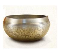 MOLVUS Handmade Tibetan Singing Bowl Decoration Plate Resonance Meditation Singing Bowl Yoga Bowl (Size : 12.5cm)