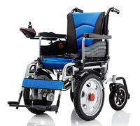 MOLVUS Heavy Duty Electric Wheelchair， Foldable and Lightweight Powered Wheelchair Seat Width 45Cm Joystick 250W*2 Weight Capacity 150Kg for The Elderly Disabled