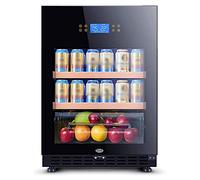 MOLVUS Large Capacity Wine Refrigerator, 44 Bottle Thermostat, 118L Basement Quality Wine Cabinet with LED Display, Bar Cabinet with Wine Fridge, Temperature (Without Transformer. Style C)