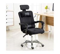 MOLVUS Office Chair Gaming Chair Office Chair PC Chair Massage Lumbar Support High Back Adjustable Swivel Chair (Gaming Chair) (Black)