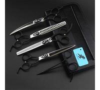 MOLVUS Pet Grooming Scissors, 7Pcs/Set High-End 7.0 Inch Professional Dog Grooming Kit 440C Japanese Steel Sharp Durable Dog Cat Hairdressing Scissors Set for Large And Small Dogs Or Cat