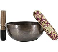 MOLVUS Tibetan Singing Bowl Set Authentic Meditation Sound Bowl Handcrafted In Nepal w/Striker Cushion Easy To Play for Healing Yoga Meditation Mindfulness and Relaxation