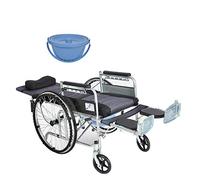 MOLVUS Transport Wheelchairs Lightweight Folding,Adjustable backrest, explosion proof tires Wheelchair for Adults,Elderly Disabled Wheel Chair,A,Halflying (A AllLying)